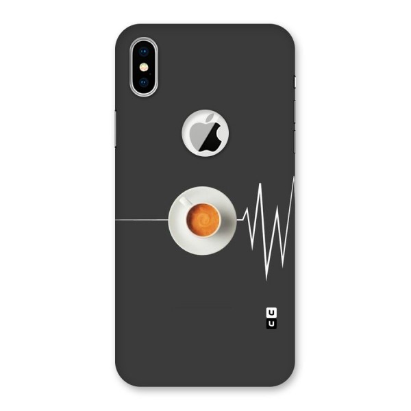 After Coffee Back Case for iPhone X Logo Cut