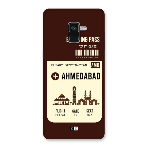 Ahmedabad Boarding Pass Back Case for Galaxy A8 Plus