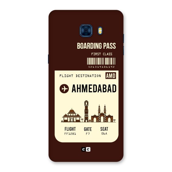 Ahmedabad Boarding Pass Back Case for Galaxy C7 Pro