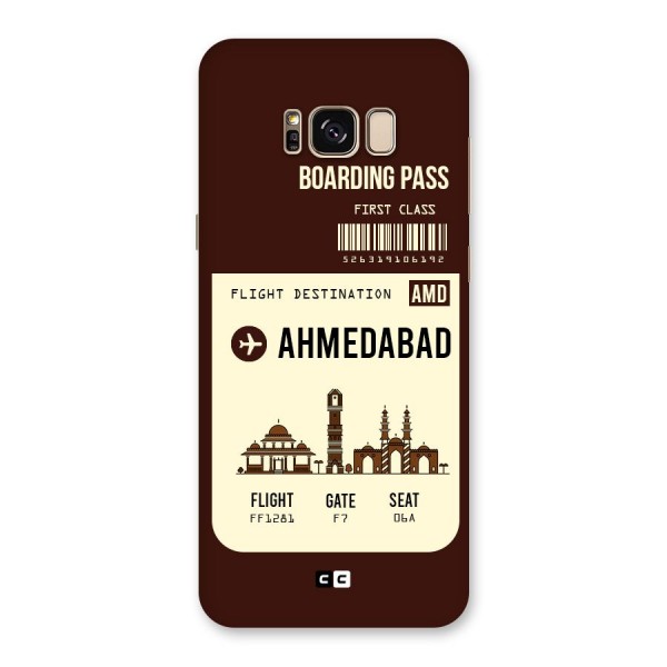 Ahmedabad Boarding Pass Back Case for Galaxy S8 Plus