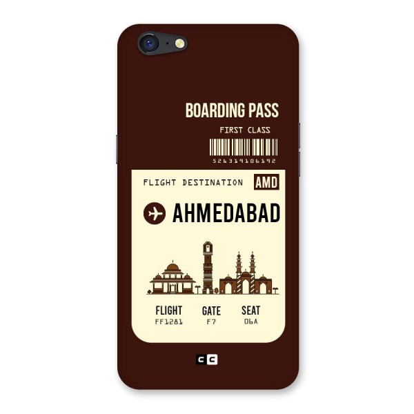 Ahmedabad Boarding Pass Back Case for Oppo A71