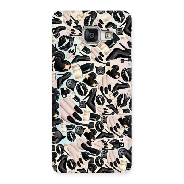 All Black Love Back Case for Galaxy A3 2016