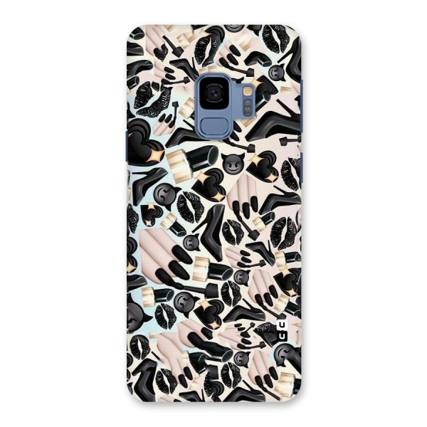 All Black Love Back Case for Galaxy S9