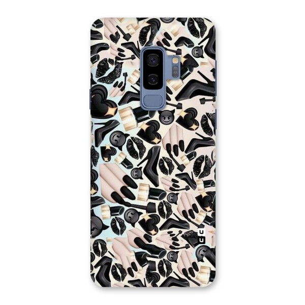 All Black Love Back Case for Galaxy S9 Plus