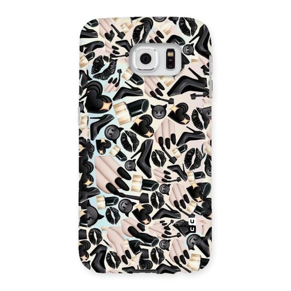 All Black Love Back Case for Samsung Galaxy S6