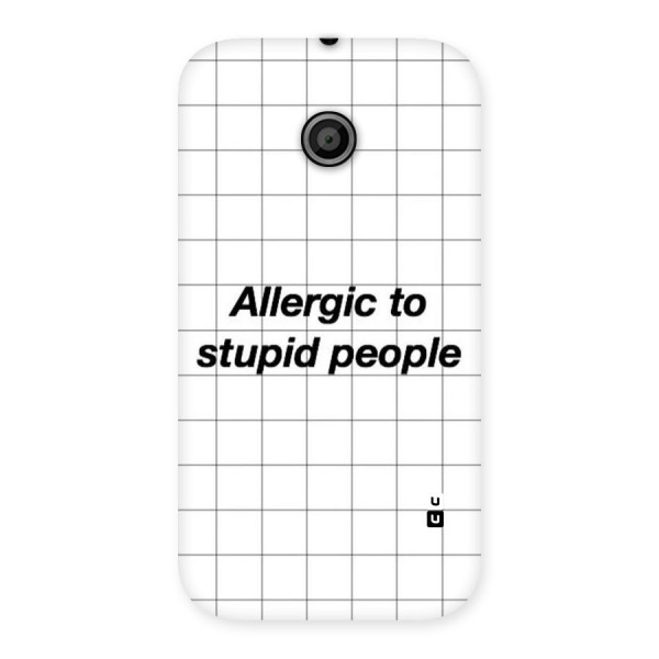 Allergic Back Case for Moto E