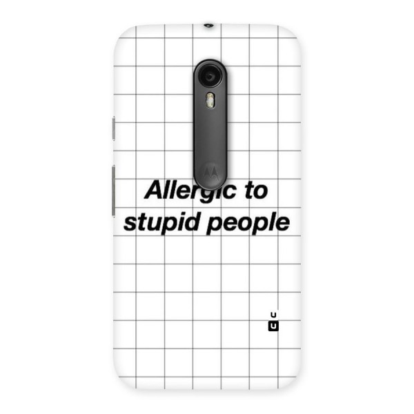 Allergic Back Case for Moto G3