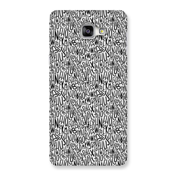 Alphabet Seamless Abstract Back Case for Galaxy A9