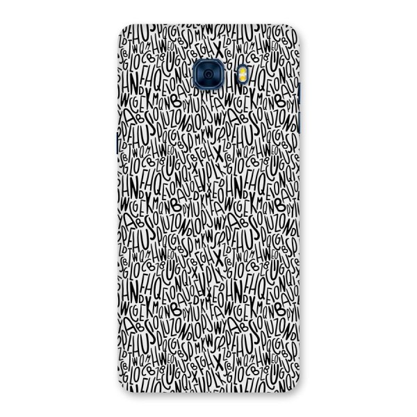 Alphabet Seamless Abstract Back Case for Galaxy C7 Pro