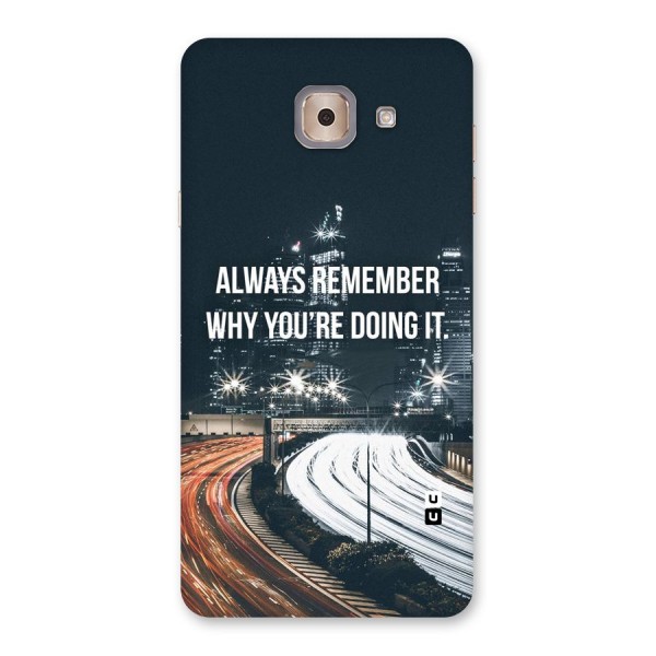 Always Remember Back Case for Galaxy J7 Max