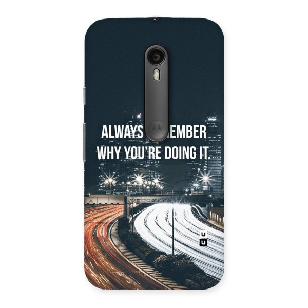 Always Remember Back Case for Moto G3