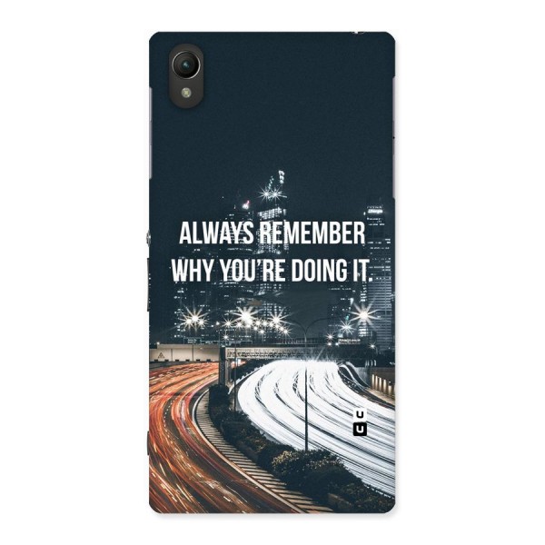 Always Remember Back Case for Sony Xperia Z1