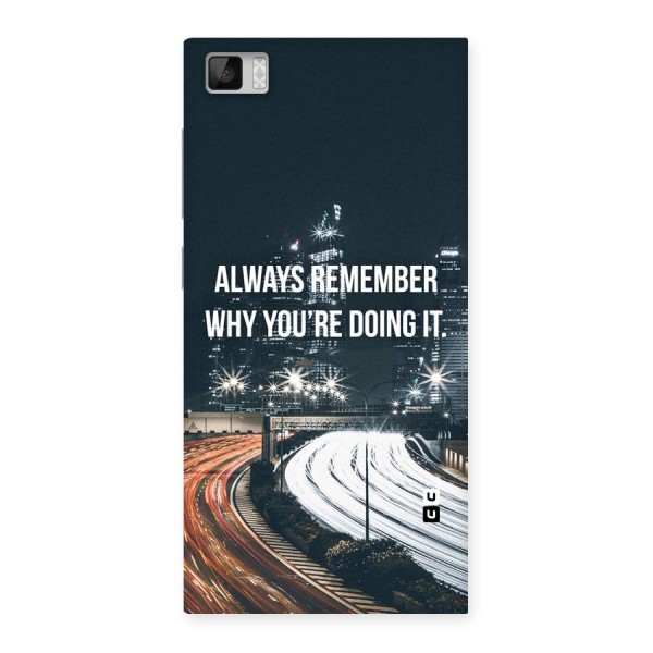 Always Remember Back Case for Xiaomi Mi3