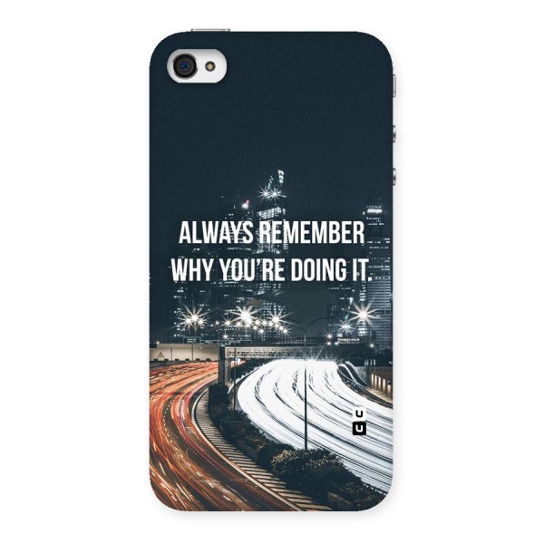 Always Remember Back Case for iPhone 4 4s