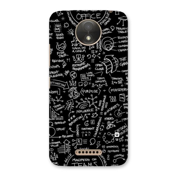 Anatomy Pattern Back Case for Moto C Plus