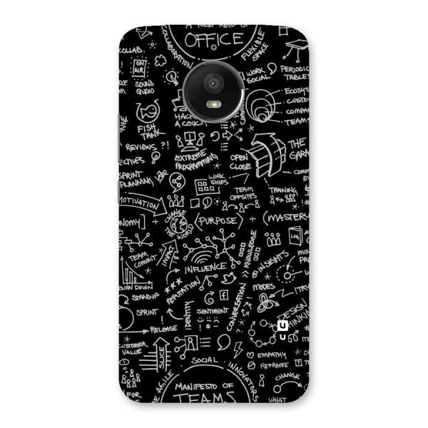 Anatomy Pattern Back Case for Moto E4 Plus