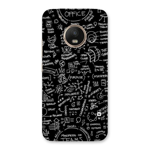 Anatomy Pattern Back Case for Moto G5 Plus