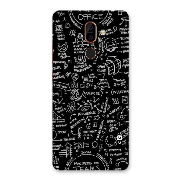 Anatomy Pattern Back Case for Nokia 7 Plus