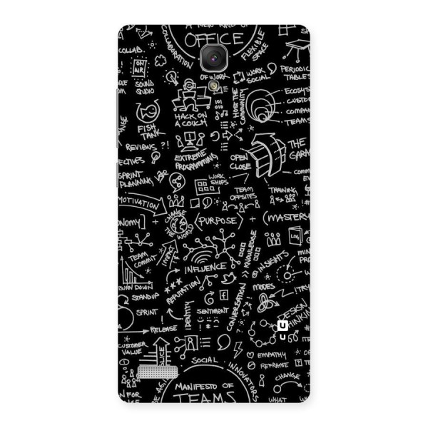 Anatomy Pattern Back Case for Redmi Note