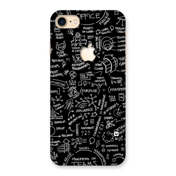 Anatomy Pattern Back Case for iPhone 7 Apple Cut