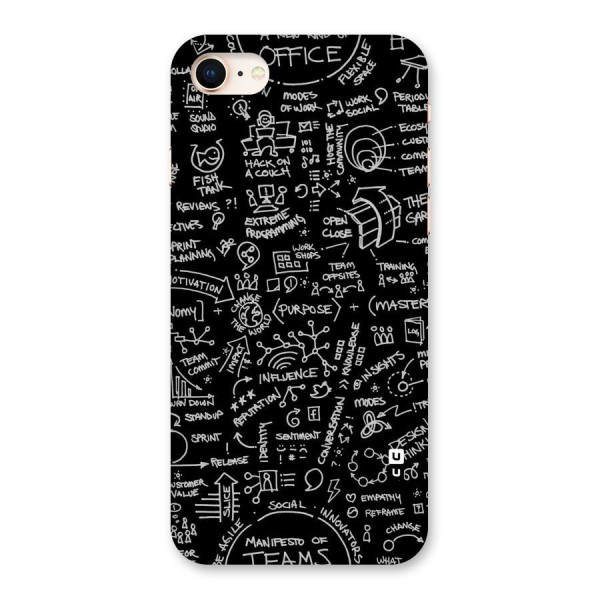 Anatomy Pattern Back Case for iPhone 8