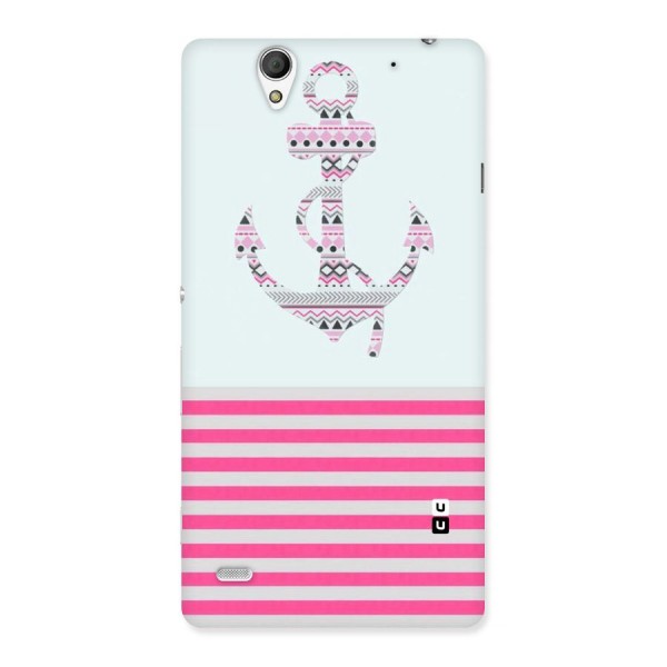 Anchor Design Stripes Back Case for Sony Xperia C4