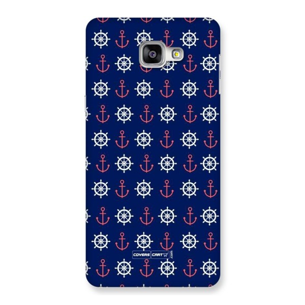 Anchor Pattern Blue Back Case for Galaxy A9