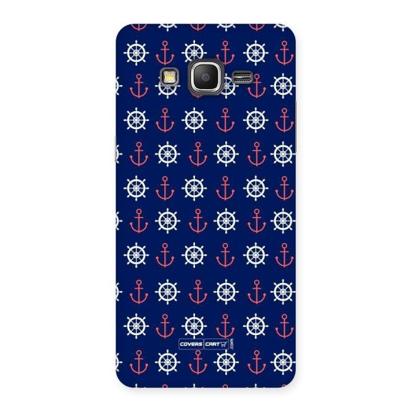 Anchor Pattern Blue Back Case for Galaxy Grand Prime