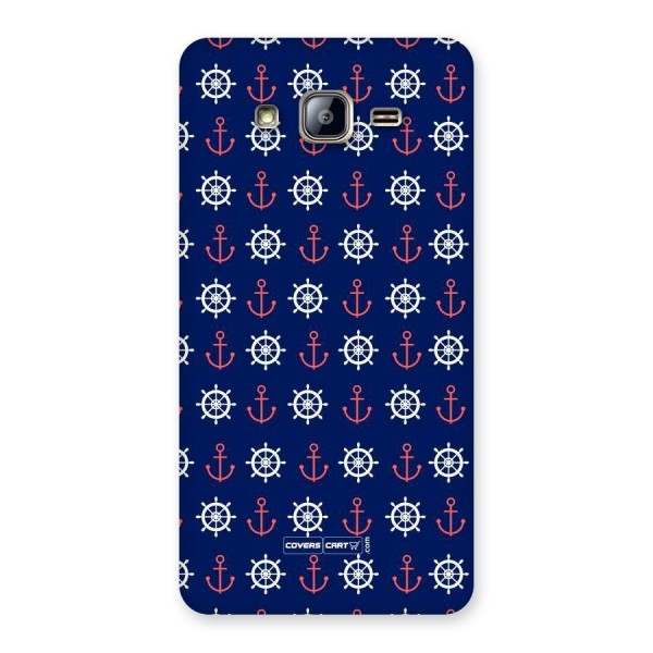 Anchor Pattern Blue Back Case for Galaxy On5