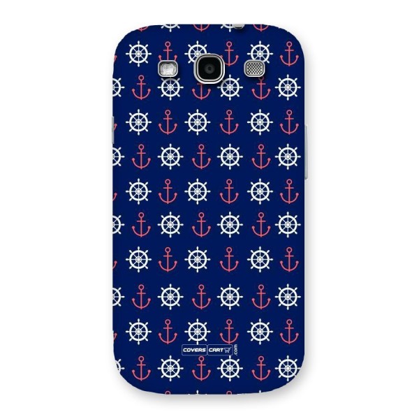 Anchor Pattern Blue Back Case for Galaxy S3 Neo