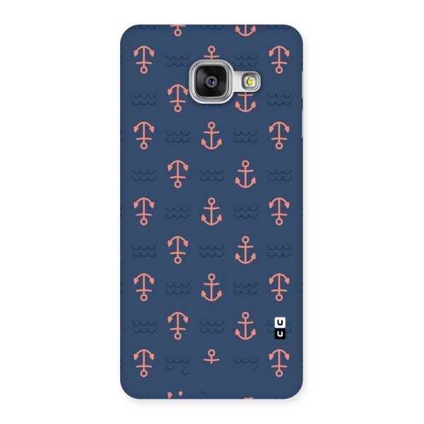 Anchor Sea Blue Back Case for Galaxy A3 2016