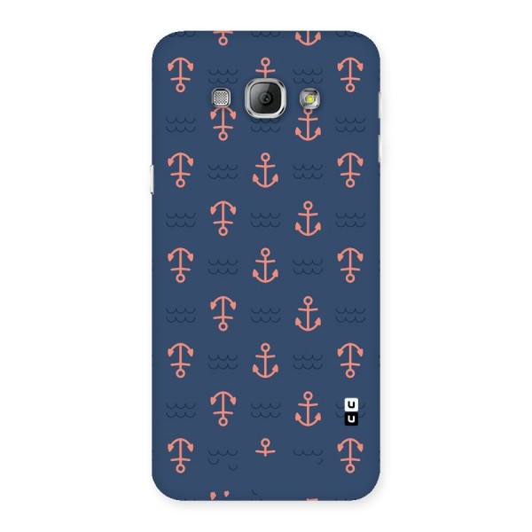 Anchor Sea Blue Back Case for Galaxy A8