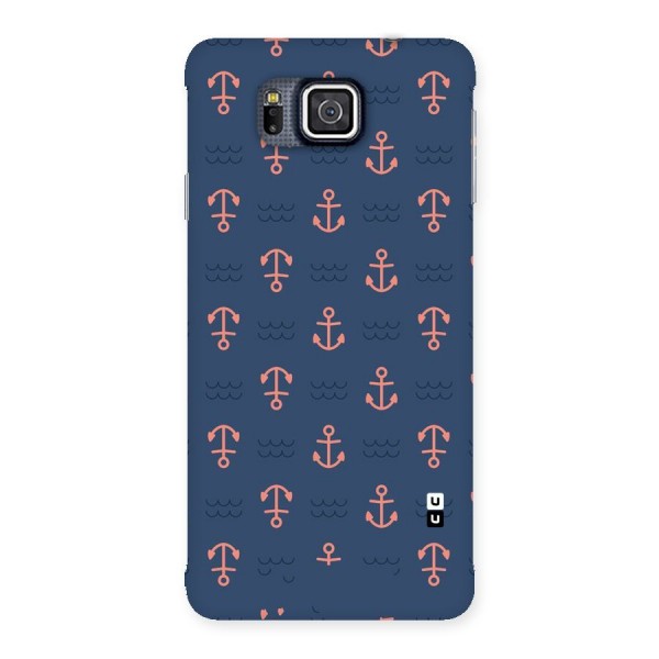 Anchor Sea Blue Back Case for Galaxy Alpha