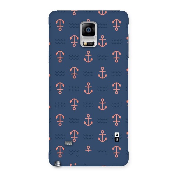 Anchor Sea Blue Back Case for Galaxy Note 4