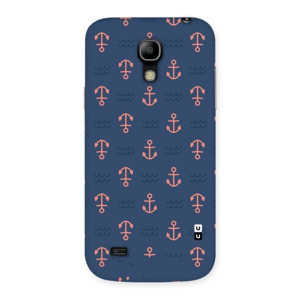 Anchor Sea Blue Back Case for Galaxy S4 Mini