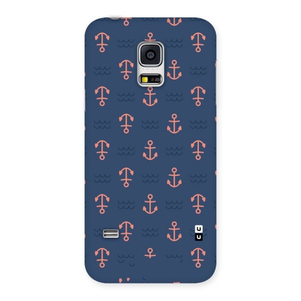 Anchor Sea Blue Back Case for Galaxy S5 Mini