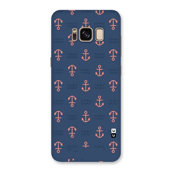 Anchor Sea Blue Back Case for Galaxy S8