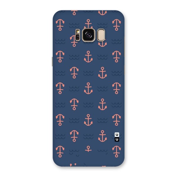 Anchor Sea Blue Back Case for Galaxy S8 Plus