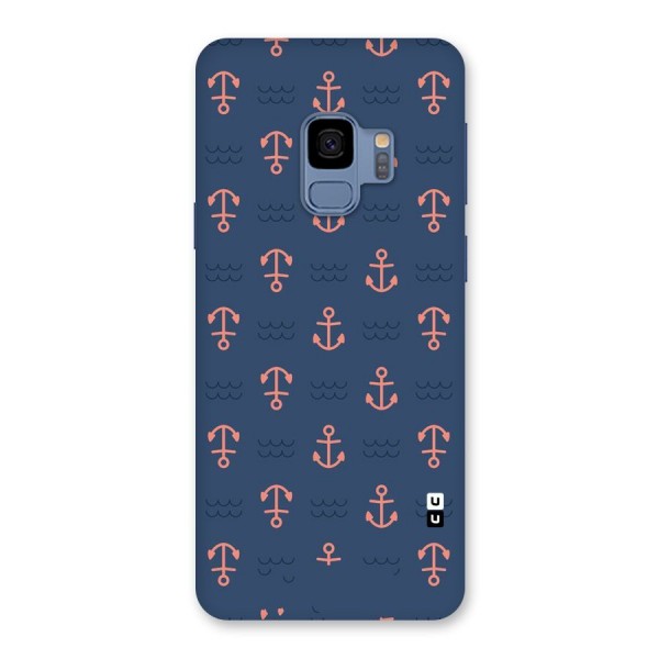 Anchor Sea Blue Back Case for Galaxy S9