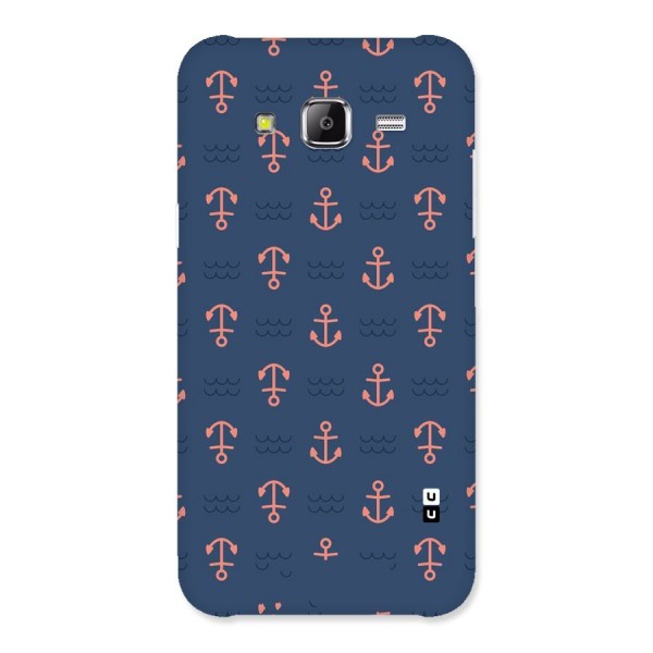 Anchor Sea Blue Back Case for Samsung Galaxy J5