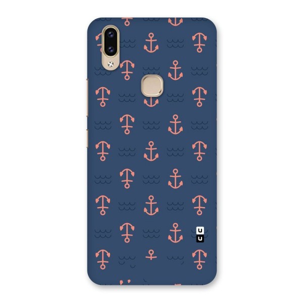 Anchor Sea Blue Back Case for Vivo V9