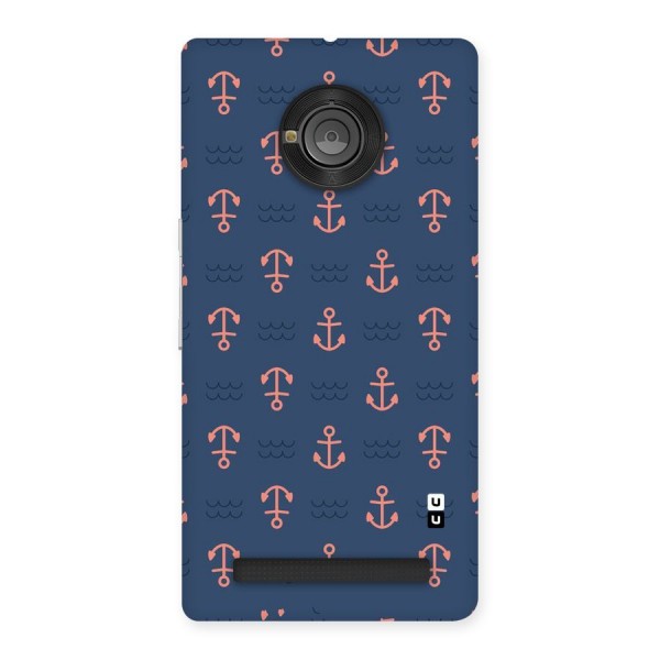 Anchor Sea Blue Back Case for Yu Yuphoria