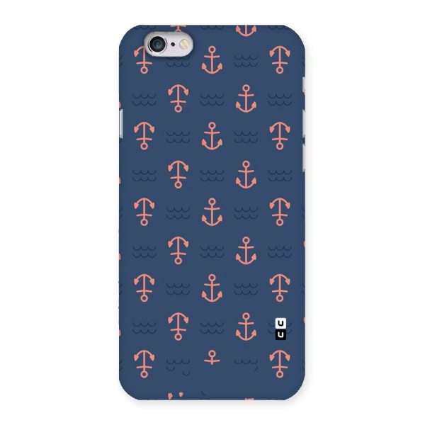 Anchor Sea Blue Back Case for iPhone 6 6S