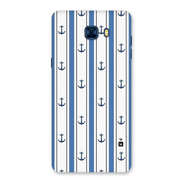 Anchor Stripe Lines Back Case for Galaxy C7 Pro