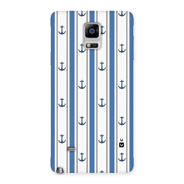 Anchor Stripe Lines Back Case for Galaxy Note 4