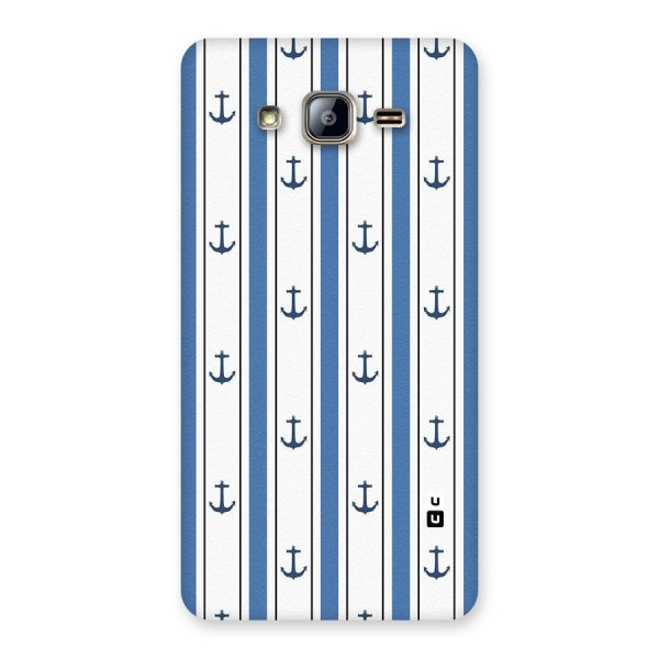 Anchor Stripe Lines Back Case for Galaxy On5