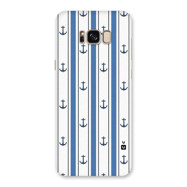 Anchor Stripe Lines Back Case for Galaxy S8 Plus