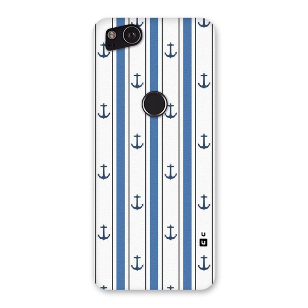 Anchor Stripe Lines Back Case for Google Pixel 2