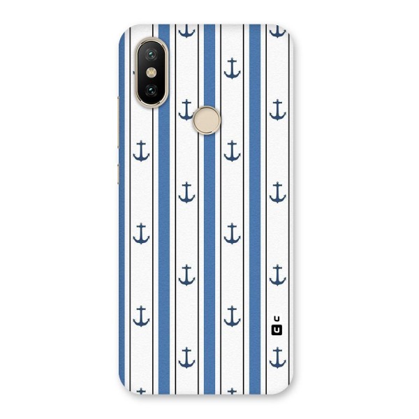 Anchor Stripe Lines Back Case for Mi A2