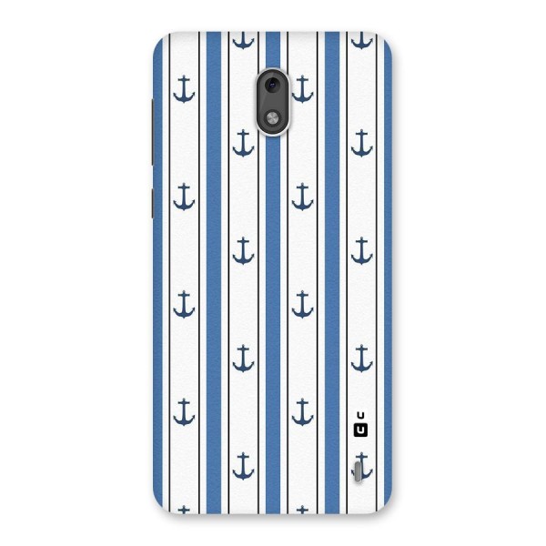 Anchor Stripe Lines Back Case for Nokia 2